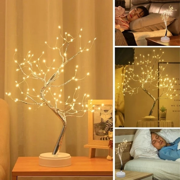 Masaüstü Peri LED Ağaç Lamba - Resim 5