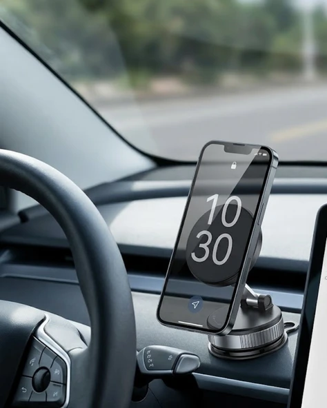 Güçlü Mıknatıslı Araç Telefon Tutucu 360 Derece Döner Stand ürün görseli 1