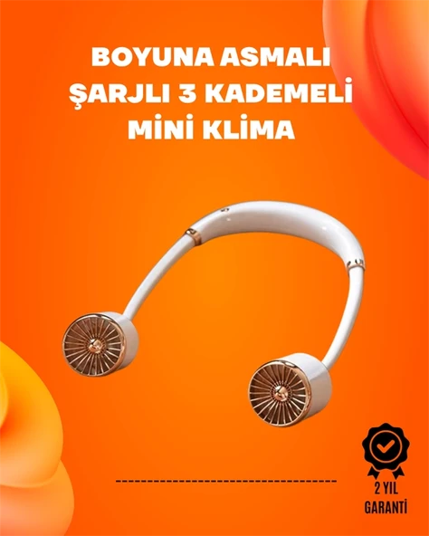 Katlanabilir Asılabilir Fan | USB Şarjlı, 3 Vitesli Sessiz Mini Fan ürün görseli 1