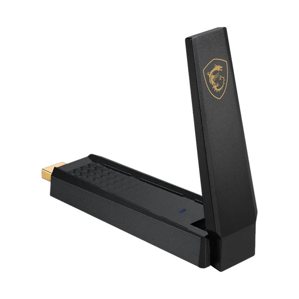 MSI AXE5400 5400 Mbps 2.4GHz-5GHz-6GHz WIFI 6E USB Adaptör ürün görseli 1