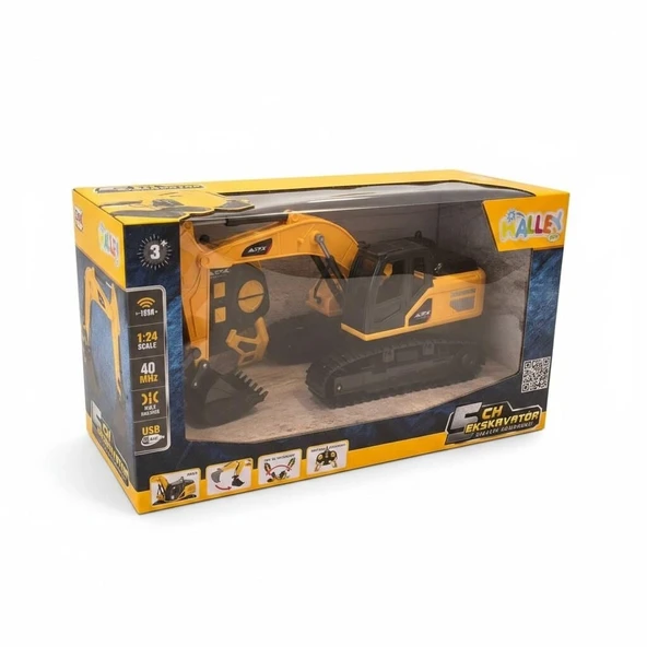 Z6809A U/K ŞARJLI 1:24 EKSKAVATÖR 40MHZ -ZRV ürün görseli 1