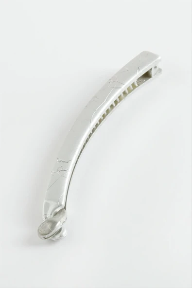 Gümüş Renkli Muz Toka 11 cm ürün görseli 1