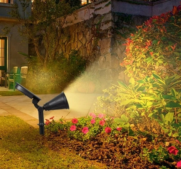 Eco Lounge CATA CT 7310 7W Solar Güneş Enerjili Bahçe Armatürü Amber Renk ürün görseli 1