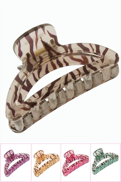 Zebra Desenli Oval Mandal Toka 8 cm ürün görseli 1