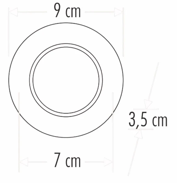 CATA CT 5261 8W Başak Led Spot 3 Renkli - Resim 2