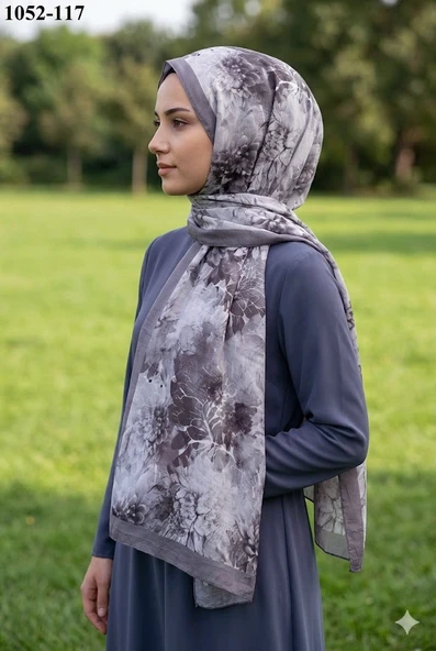 Moon Scarf Bambu Kraş Pamuk Şal (Vizon) 1052-117 ürün görseli 1