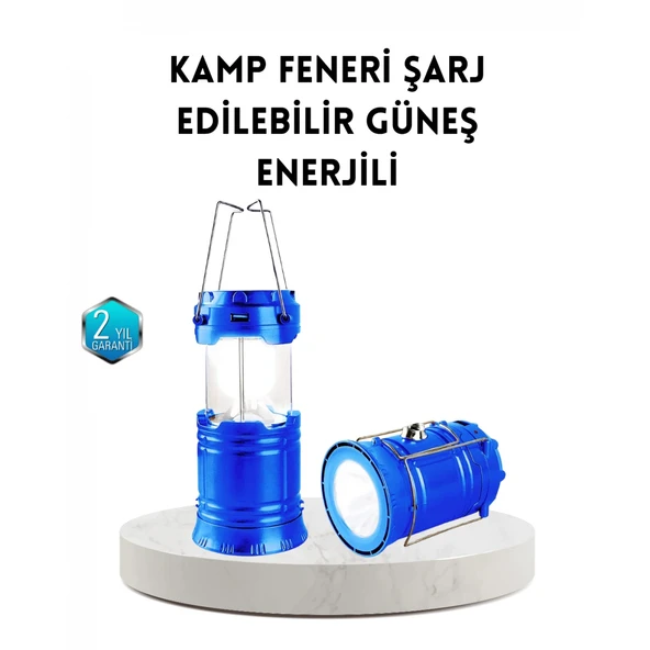 Güneş Enerjisiyle Çalışan Kamp Feneri Hafif Portatif Uzun Ömürlü ürün görseli 1