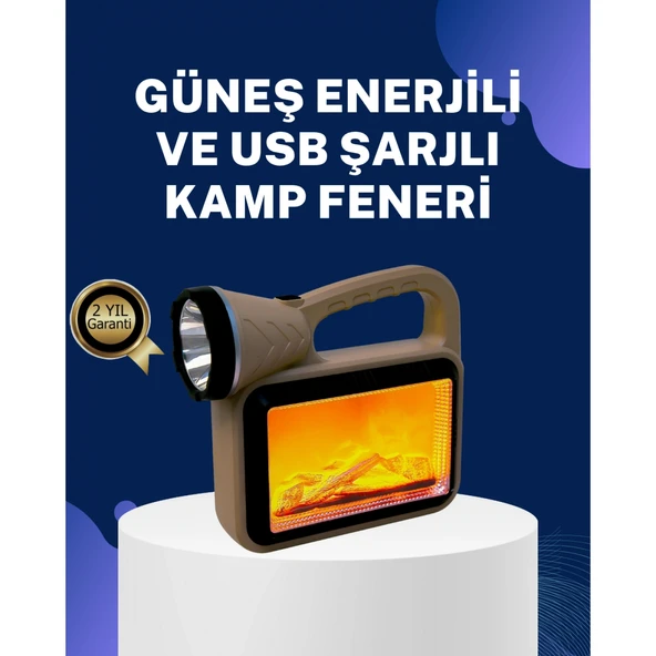 Solar Alev Lambası – Kamp, Bahçe ve Dış Mekan İçin ürün görseli 1