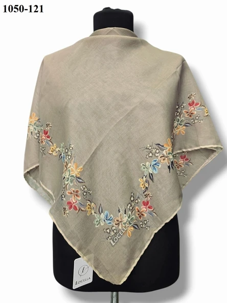 Locella Soft Pamuk Eşarp (Taş) 1050-121 - Resim 2
