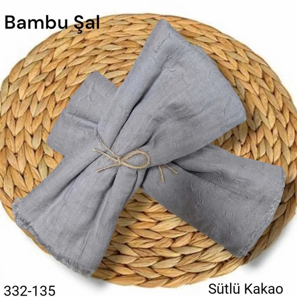 Bambu Kraş Şal (Sütlü Kakao) 332-135 ürün görseli 1