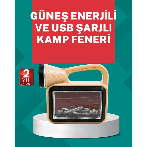 Alev Efektli Güneş Enerjili Lamba – Su Geçirmez ürün görseli 1