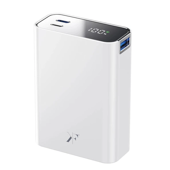 Pw501 20.000 Mah Dijital Göstergeli 2 Adet 45w Type-c Ve 22.5w Usb Çıkışlı Şarj Pd Hızlı Şarj Powerbank - Beyaz ürün görseli 1