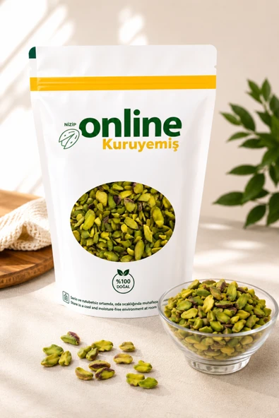 File Antep Fıstığı - Yeşil Boz Fıstık - Yeni Mahsul - 100 gr ürün görseli 1