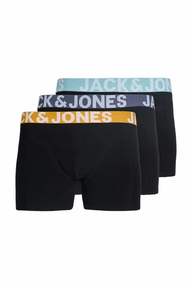 Jack Jones Connor Solıd 3 Lü Paket Erkek Boxer 12285740 ürün görseli 1