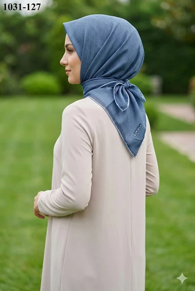 Locella Soft Pamuk Eşarp (Mavi) 1031-127 ürün görseli 1