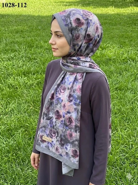 Belinda Scarf Bambu Kraş Pamuk Şal (Gri) 1028-112 ürün görseli 1