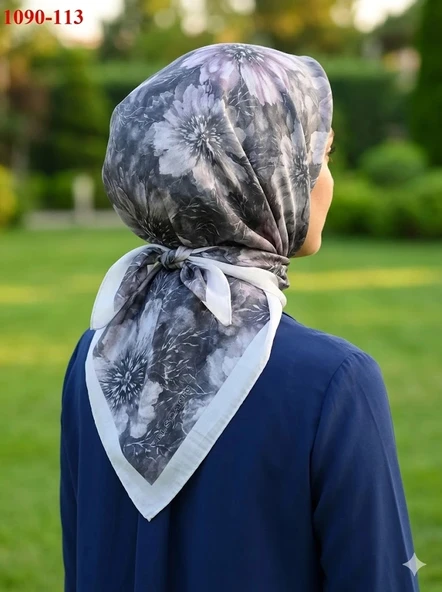 Velscarfs Soft Pamuk Parla Eşarp (Gümüş Gri) 1090-113 ürün görseli 1