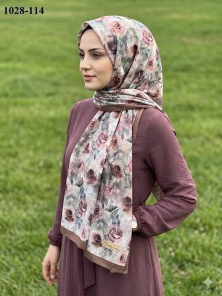 Belinda Scarf Bambu Kraş Pamuk Şal (Kahve) 1028-114 ürün görseli 1