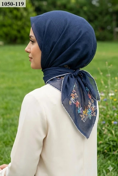 Locella Soft Pamuk Eşarp (Lacivert) 1050-119 ürün görseli 1