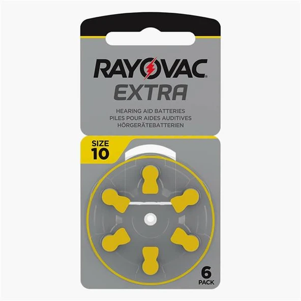 Rayovac 10 Numara Kulaklık Pili (6'Lı Paket) ürün görseli 1