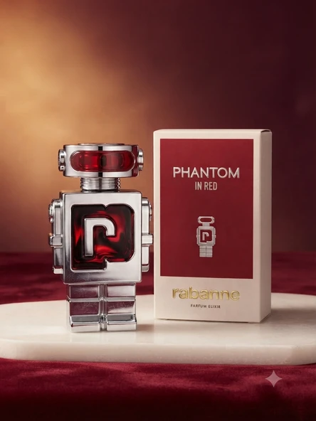 Paco Rabanne Phantom In Red Parfum Elixir Erkek Parfümü 100 Ml ürün görseli 1