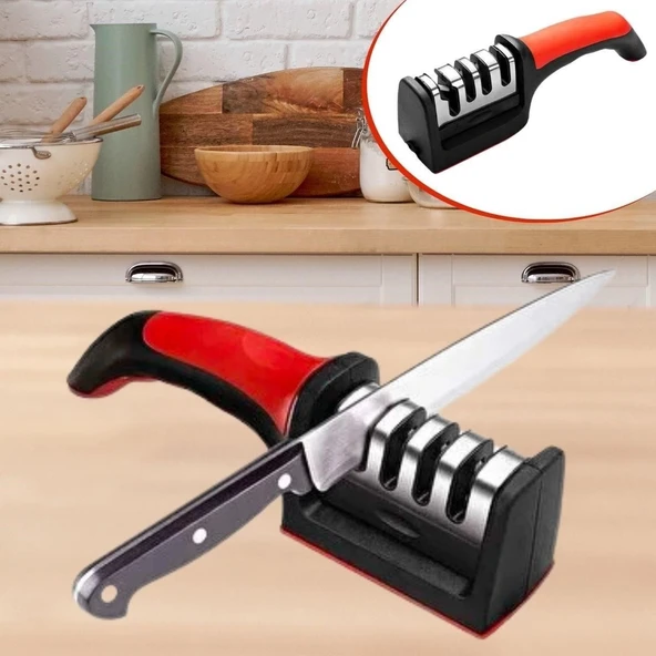 4 Aşamaları Kaymaz Taban Hızlı Bıçak Makas Bileme Aracı ürün görseli 1