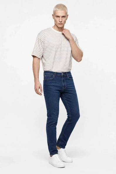 Loft Ricardo Enzo Dark Blue Wash M Erkek Jean Pantolon LF2043531 ürün görseli 1