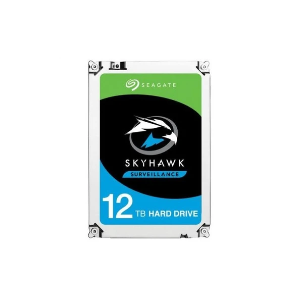SEAGATE SKYHAWK 12TB 7200RPM 256MB SATA3 ST12000VE0001 7/24 HDD ürün görseli 1