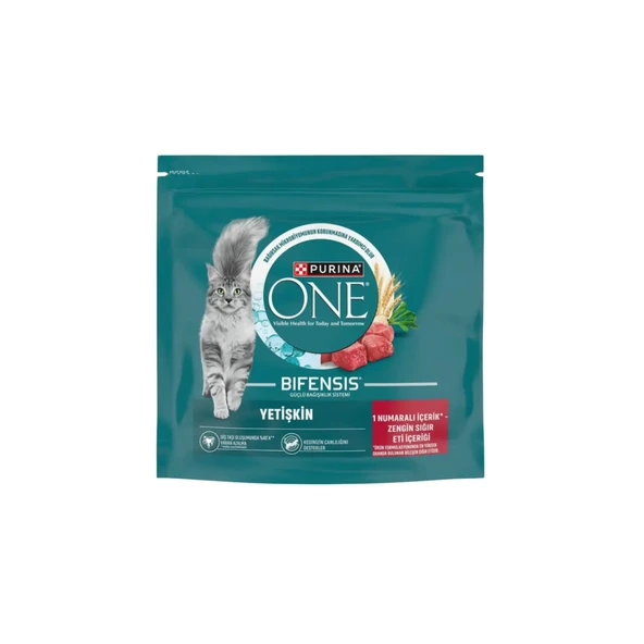 Purina One Sığır Etli Yetişkin Kedi Maması 750gr ürün görseli 1