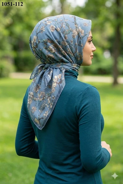 Locella Soft Pamuk Eşarp (Koyu Mavi) 1051-112 ürün görseli 1
