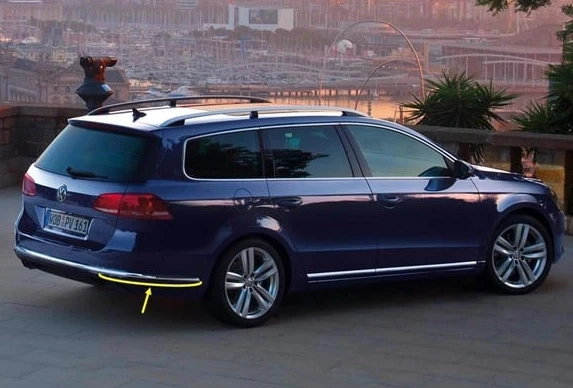 VW Passat Variant B7 2011-14 Arka Tampon Sağ Alt Krom Çıtası 3AF807460 ürün görseli 1