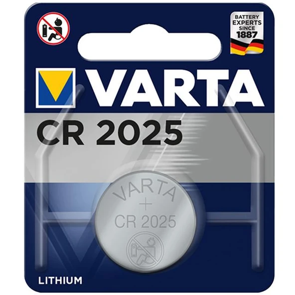Varta CR 2025 3 Volt Tekli Lityum Pil ürün görseli 1
