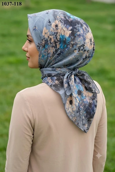 Locella Soft Pamuk Eşarp (Gri) 1037-118 ürün görseli 1