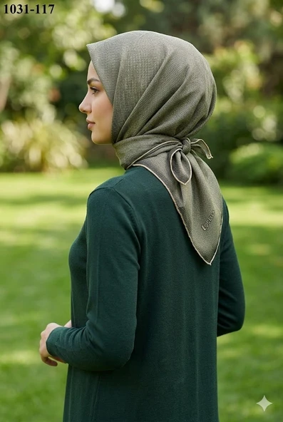 Locella Soft Pamuk Eşarp (Haki) 1031-117 ürün görseli 1