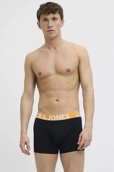 Jack Jones Connor Solıd 3 Lü Paket Erkek Boxer 12285740 - Resim 2
