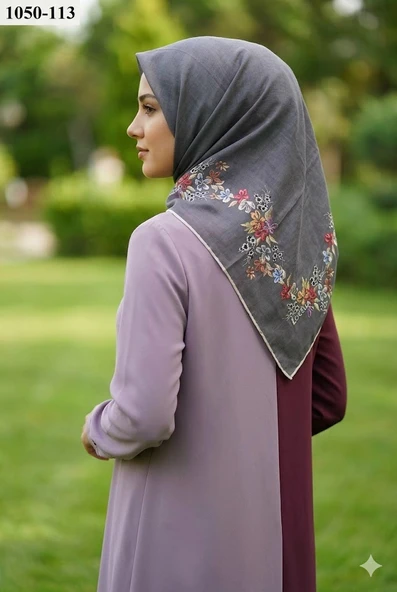 Locella Soft Pamuk Eşarp (Koyu Gri) 1050-113 ürün görseli 1