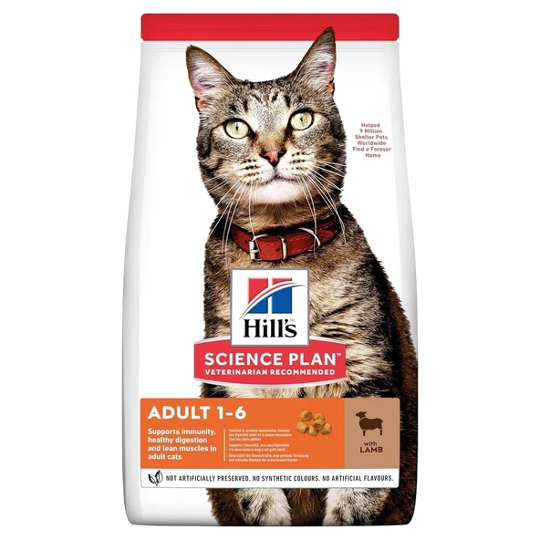 Hill's Adult Lamb Kuzu Etli Yetişkin Kedi Maması 3 Kg ürün görseli 1
