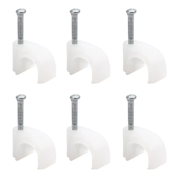 Kroşe 1 Numara Çelik Çivili 4 Mm (Kordon Kabloları İçin) 100\'Lü Poşet Powermaster ürün görseli 1