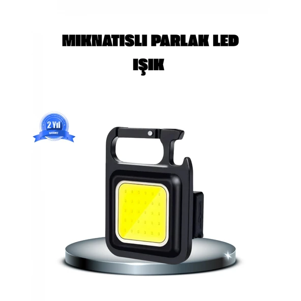 LED Mini Anahtarlık Fener – 1000 Lümen Güçlü Işık ve USB Type-C Şarjlı ürün görseli 1