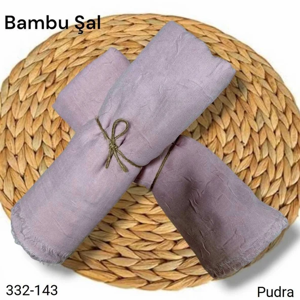Bambu Kraş Şal (Pudra) 332-143 ürün görseli 1