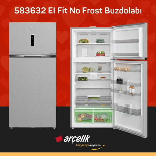 ARÇELİK 583632 EI Fit Üstten Donduruculu Buzdolabı ürün görseli 1