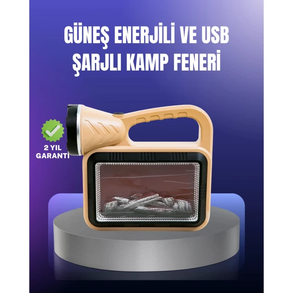 Solar Enerjili Alev Lambası – El Feneri ve Dekoratif Işık ürün görseli 1