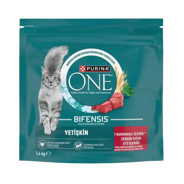 Purina One Sığır Etli Yetişikin Kedi Maması 1,4kg ürün görseli 1