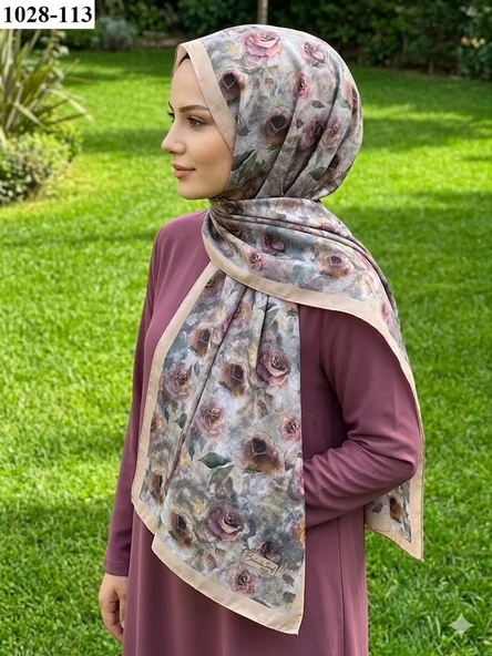 Belinda Scarf Bambu Kraş Pamuk Şal (Bej) 1028-113 ürün görseli 1