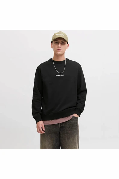 Jack Jones Norrebro Relax Fit Bisiklet Yaka Erkek Sweat 12282893 ürün görseli 1