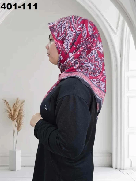 Eylül İpek Etnik Desen Soft Eşarp 401-111 ürün görseli 1