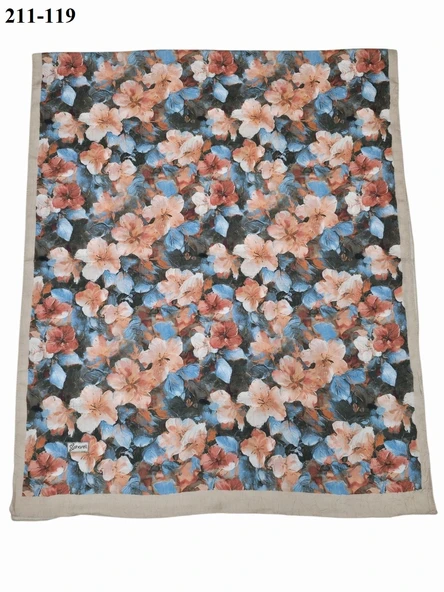 Sharell Bambu Kraş Pamuk Şal (Taş) 211-119 - Resim 2