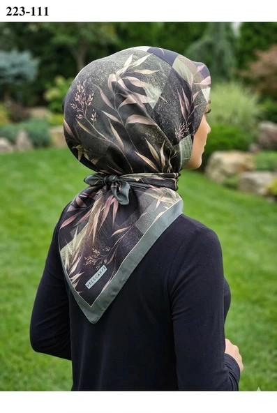 Velscarfs Soft Pamuk Parla Eşarp (Yeşil) 223-111 ürün görseli 1