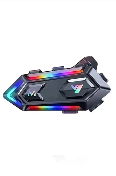 V20 Motor Kurye Kask Kulaklık RGB Modlu Bluetooth Motosiklet Kulaklık 5.3 Bluetooth Intercom ürün görseli 1