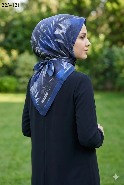 Velscarfs Soft Pamuk Parla Eşarp (Lacivert) 223-121 ürün görseli 1